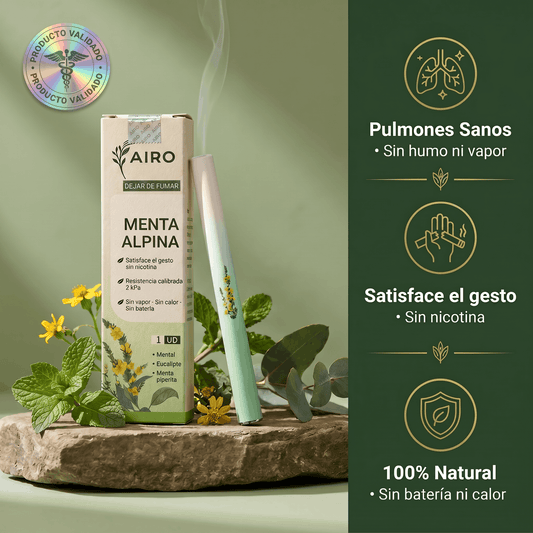 AIRO HERBAL PEN | Inhalador que Satisface el Gesto y las Ganas de Fumar