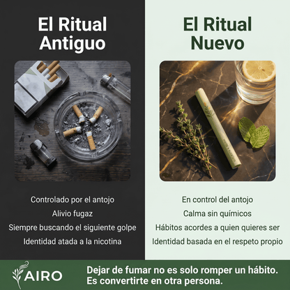 AIRO HERBAL PEN | Inhalador que Satisface el Gesto y las Ganas de Fumar