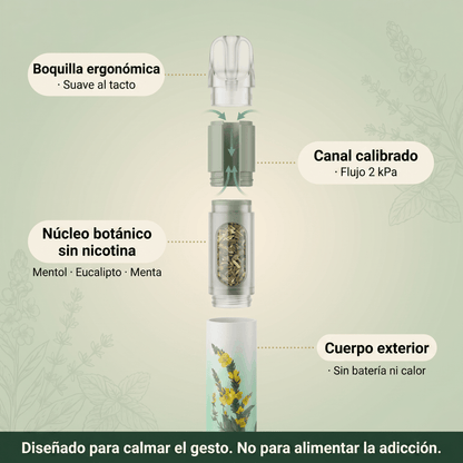 AIRO HERBAL PEN | Inhalador que Satisface el Gesto y las Ganas de Fumar