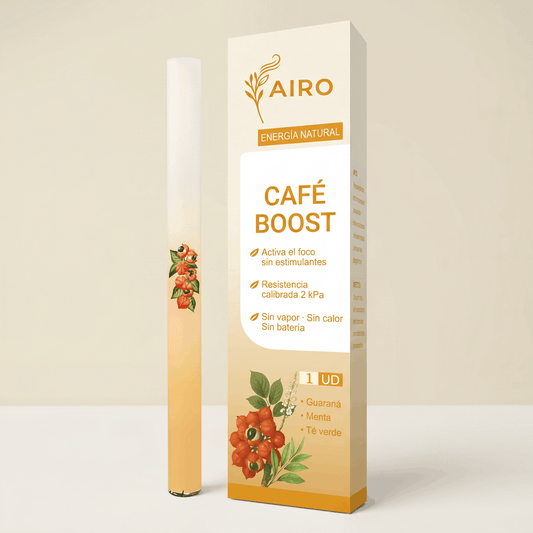 AIRO CAFE BOOST · El inhalador que Activa el Foco y Satisface el Gesto